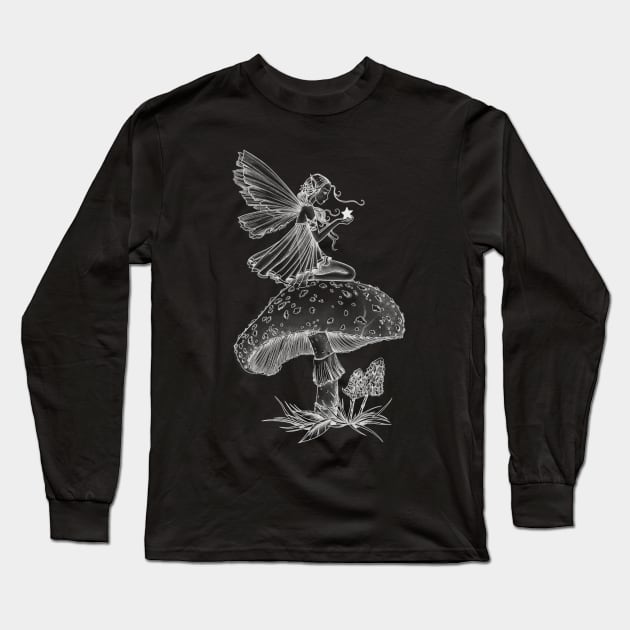 Wish upon a mushroom Long Sleeve T-Shirt by Rachellily